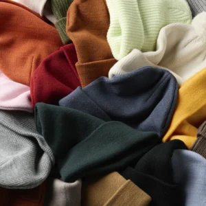 close up photo of as colour beanies