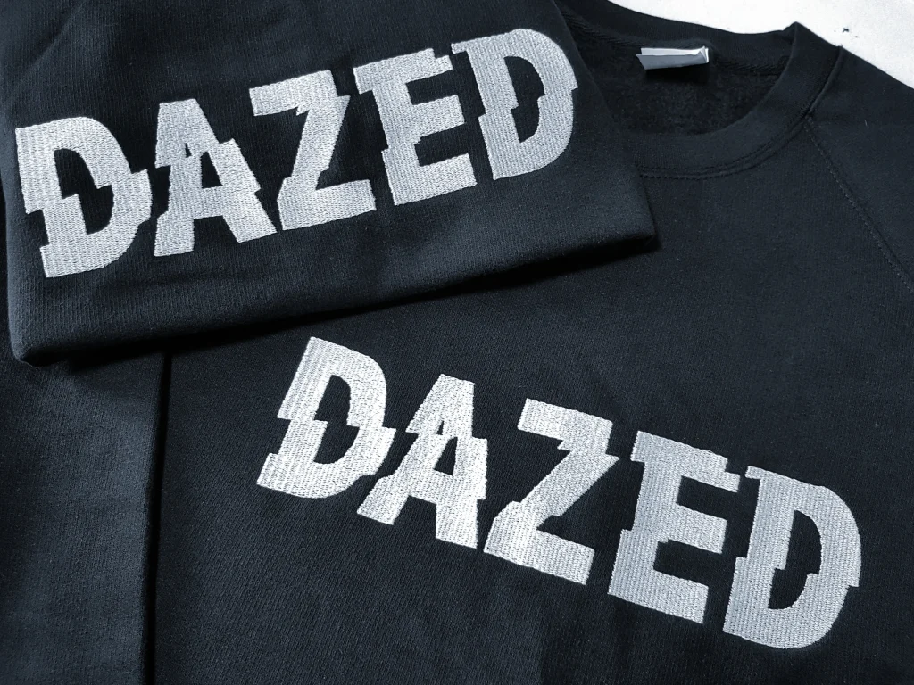 embroidered sweatshirt