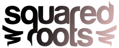 Squared roots t-shirt printing logo
